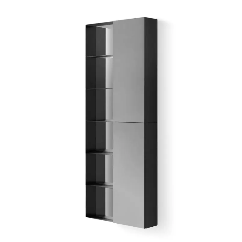 Badschränke| Hängeschrank-Kombination Pixel 06 Grau