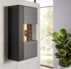 CASEDO Vitrinen-Hängevitrine Cordoba Anthrazit