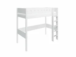 Kinderbetten|Kinderbetten|Flexa Hochbett White 90 x 200 cm Weiß