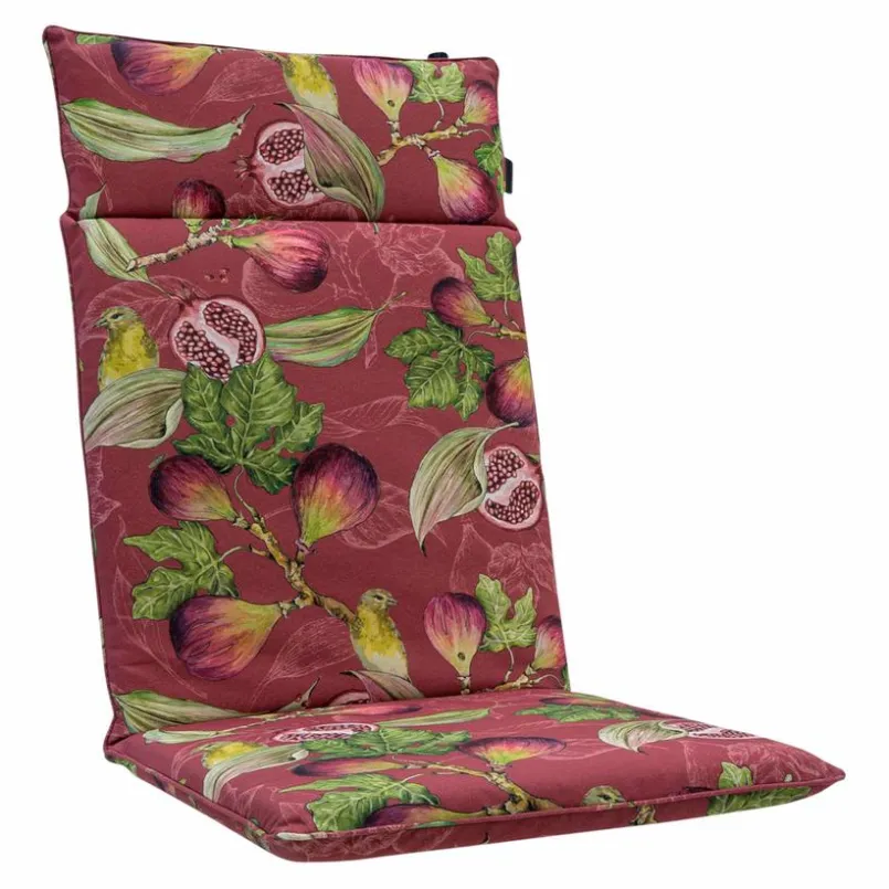Gartenstuhl-Auflagen|Madison Hochlehner-Auflage Jasmijn 120 x 50 cm Bordeaux