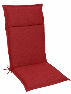 Gartenstuhl-Auflagen-Hochlehner-Auflage Unica 116 x 50 cm Rot