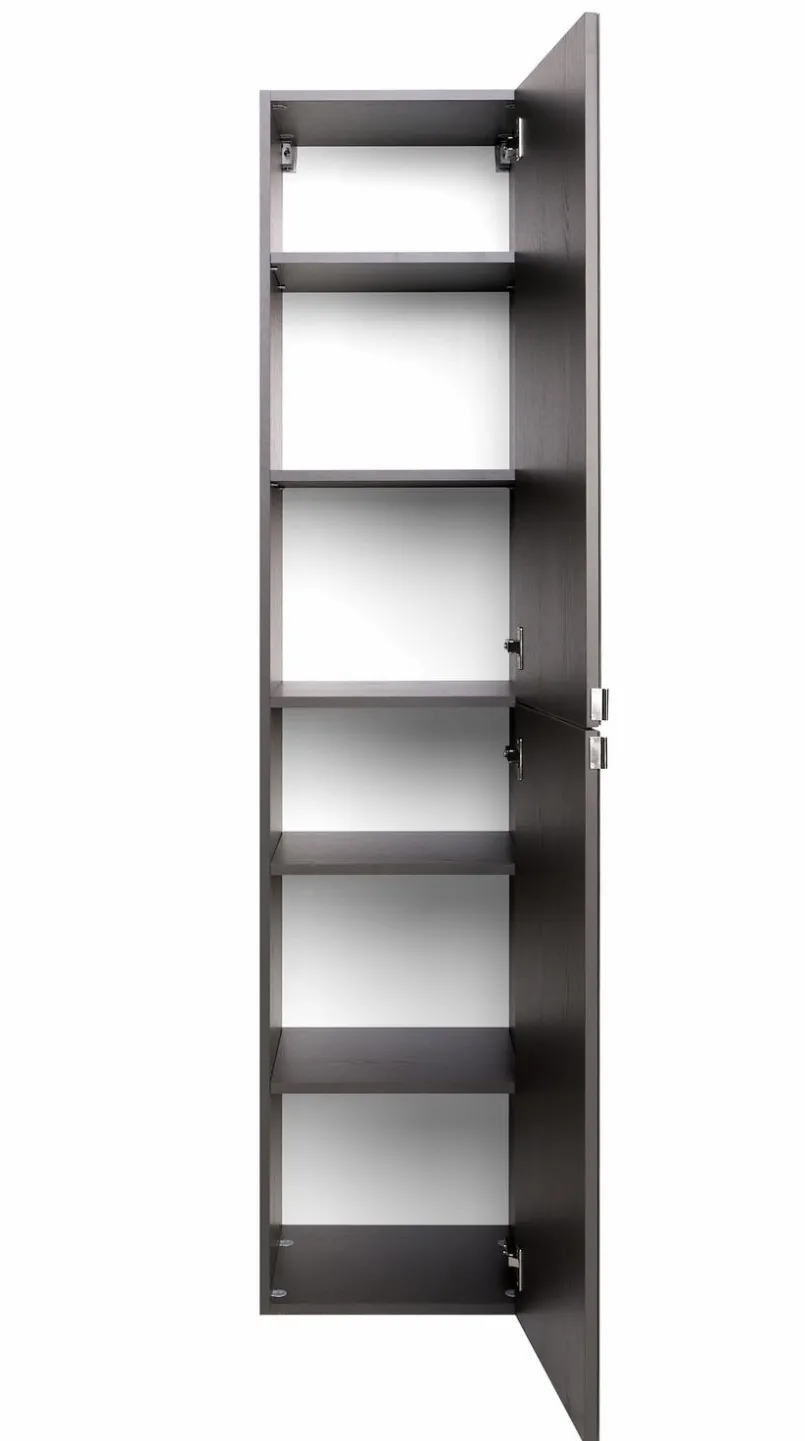 Held-Möbel Badschränke-Hochschrank 40 Florida Grau