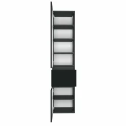 Badschränke|Held-Möbel Hochschrank Baabe Graphit