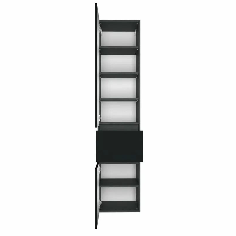 Badschränke|Held-Möbel Hochschrank Baabe Graphit