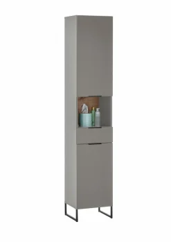 Badschränke| Hochschrank Denver Grau