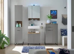 Badschränke| Hochschrank Denver Grau
