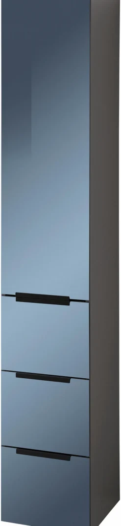 Badschränke|Pelipal Hochschrank Leonardo Living Metallic