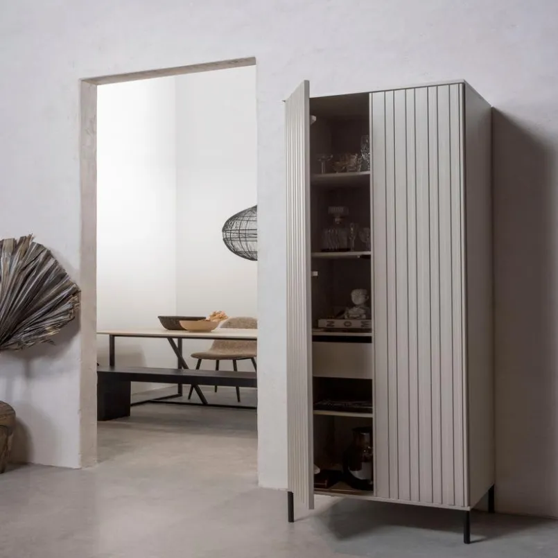 Kommoden-Hochschrank New Gravure Grau
