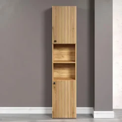 Badschränke|trendteam Hochschrank PureBliss Eiche