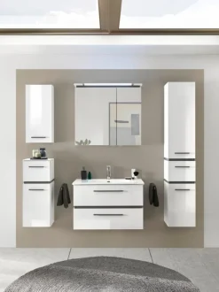 Badschränke|Musterring Hochschrank Rimini Weiß