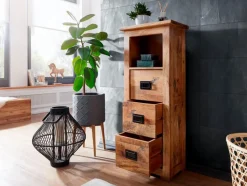 Badschränke|Kommoden|G+K Hochschrank Ruston Antik