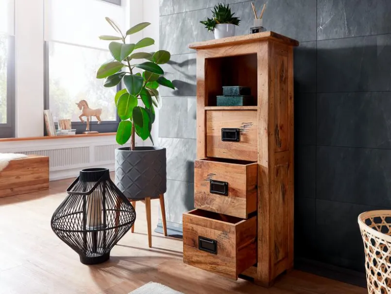 Badschränke|Kommoden|G+K Hochschrank Ruston Antik