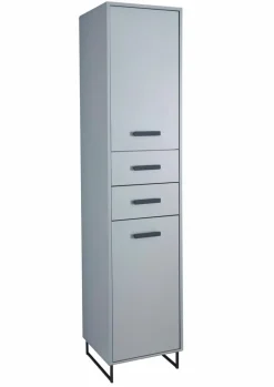Badschränke-Hochschrank Tunis Grau
