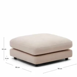 Hocker & Poufs|Kave Home Hocker Gala Beige