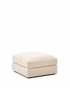 Kave Home Hocker & Poufs-Hocker Alea Ecru