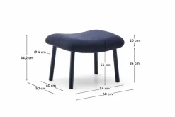 Hocker|Hocker & Poufs|Kave Home Hocker Inari Blau