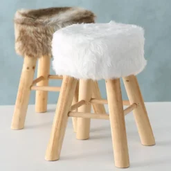 Hocker & Poufs|BOLTZE Hocker Woody 30 x 30 cm Braun