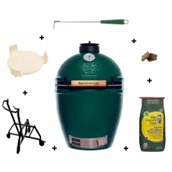 Big Green Egg Holzkohlegrills-Holzkohlegrill Set Large Grün