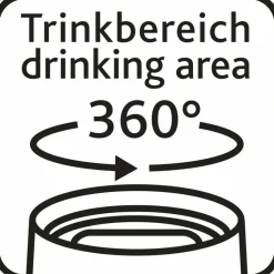emsa Thermobecher|Kaffee & Tee-Isolierbecher Travel Mug Compact 300 ml Schwarz