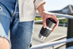 emsa Thermobecher|Kaffee & Tee-Isolierbecher Travel Mug Compact 300 ml Schwarz