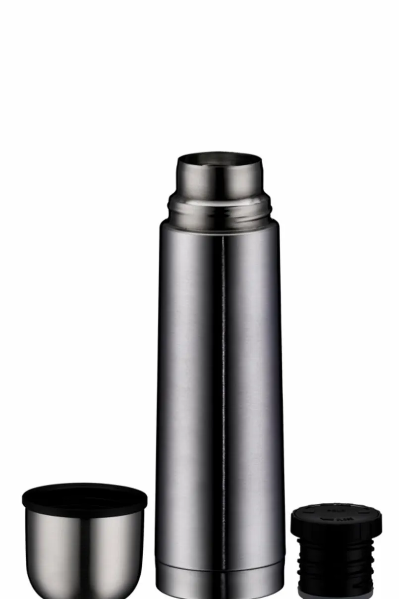 alfi Isolierflaschen|Kaffee & Tee-Isolierflasche IsoTop Therm Eco Silber