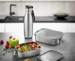Isolierflaschen|GEFU Isolierflasche Olimpio 750 ml Silber