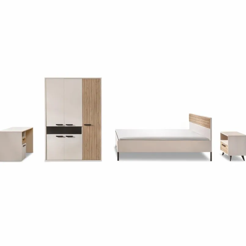 Composad Kinder- & Jugendzimmer-Komplettsets|Kinder- & Jugendzimmer-Komplettsets-Jugendzimmer-Set Bravo 4tlg. Cashmere-Beige