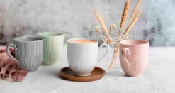 Seltmann Kaffee & Tee-Kaffeebecher Amina 3tlg. Weiß