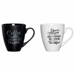 Kaffee & Tee|Ritzenhoff & Breker Kaffeebecher Good Morning 550 ml Schwarz / Weiß