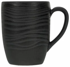 CreaTable Kaffee & Tee-Kaffeebecher Lava Stone 300 ml Schwarz