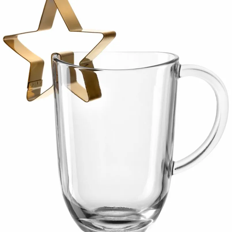 Leonardo Tischdeko|Kaffee & Tee-Kaffeebecher Stern 380 ml Klar