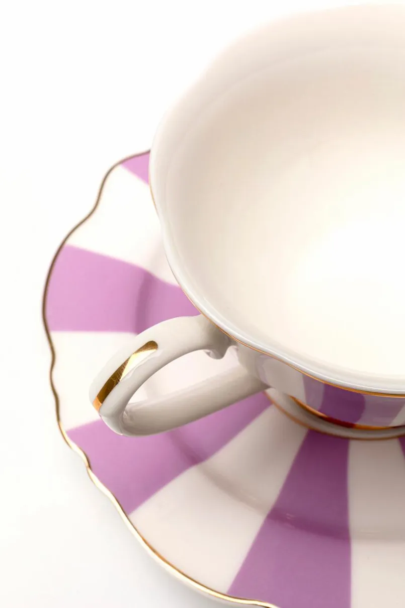 KARE DESIGN Kaffee & Tee-Kaffeetasse Harlequin 2tlg. Lila