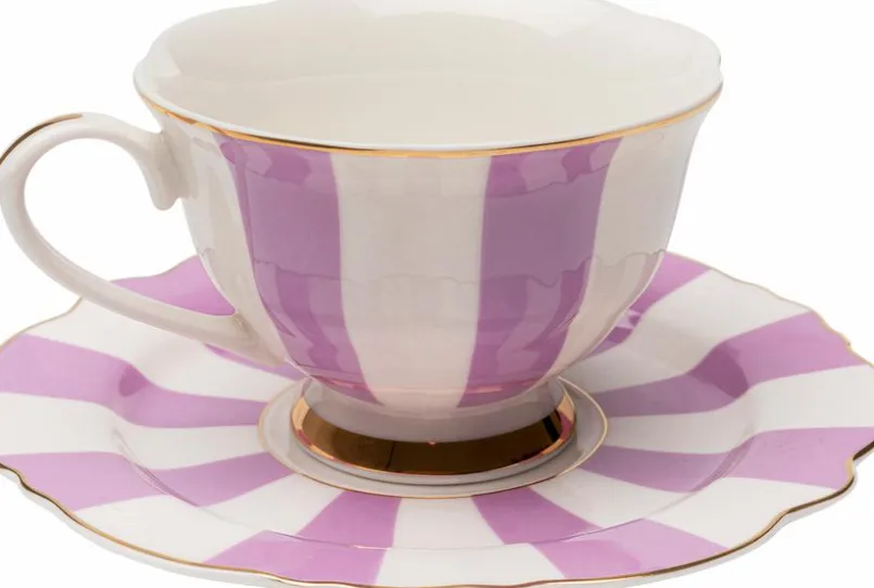 KARE DESIGN Kaffee & Tee-Kaffeetasse Harlequin 2tlg. Lila