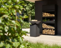 OFYR Feuerschalen|Zubehör-Kaminholzregal Wood Storage Black 100 Schwarz