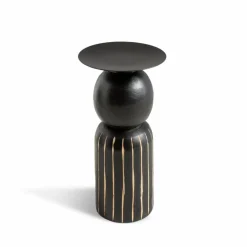 Kerzenständer & Kerzenhalter|Kerzenständer & -Halter-Kerzenleuchter 21 cm Schwarz