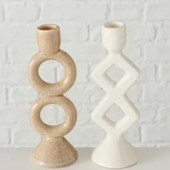 BOLTZE Kerzen & Kerzenhalter|Kerzenständer & Kerzenhalter-Kerzenleuchter Famosa 21 cm Beige