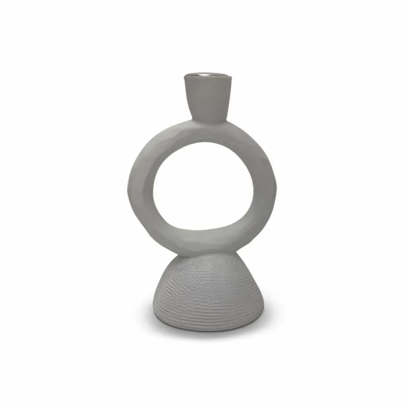 Kerzen & Kerzenhalter|Kerzenständer & Kerzenhalter-Kerzenleuchter Ring 18 cm Weiß