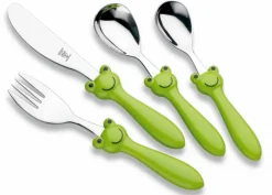 Kinderbesteck Frosch 4tlg.<Justinus Outlet