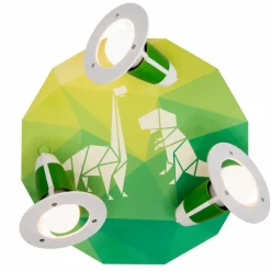ELOBRA kids Kinderlampen|Kinderlampen-Kinderlampe Dinopoly Grün