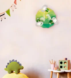 ELOBRA kids Kinderlampen|Kinderlampen-Kinderlampe Dinopoly Grün