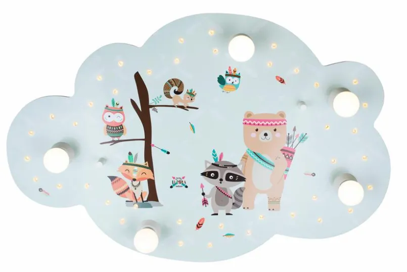 ELOBRA kids Kinderlampen|Kinderlampen-Kinderlampe Little Indians Blau