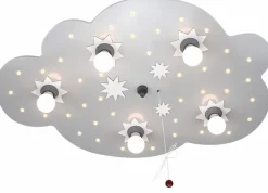 ELOBRA kids Kinderlampen|Kinderlampen-Kinderlampe Sternenwolke Silber