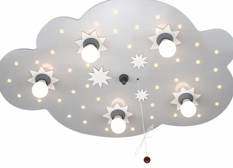 ELOBRA kids Kinderlampen|Kinderlampen-Kinderlampe Sternenwolke Silber