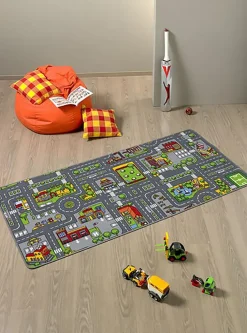 Kinderteppich City 80 x 150 cm< New