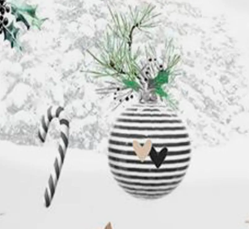 Apelt Weihnachtstextilien|Dekokissen-Kissen 39 x 39 cm Weiß