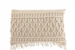Dekokissen|Dekokissen & -Bezüge|DAHEIM Kissen Cosy 60 x 37,5 cm Creme