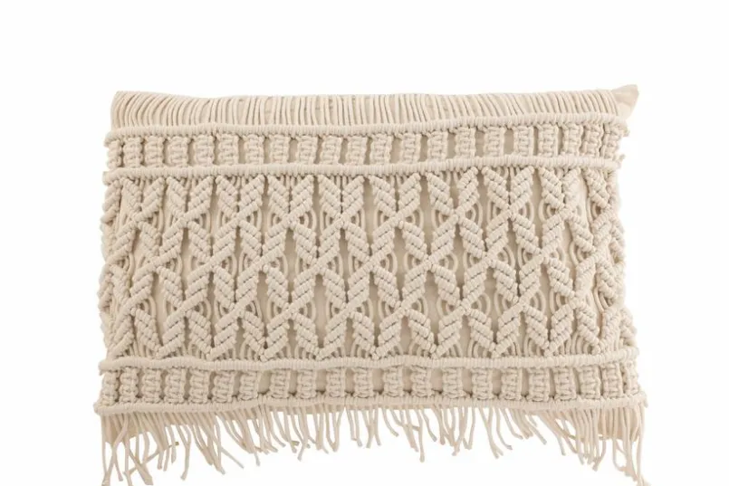 Dekokissen|Dekokissen & -Bezüge|DAHEIM Kissen Cosy 60 x 37,5 cm Creme