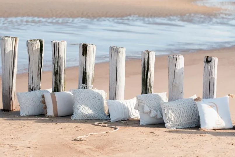 Dekokissen|Dekokissen & -Bezüge|DAHEIM Kissen Cosy 60 x 37,5 cm Creme