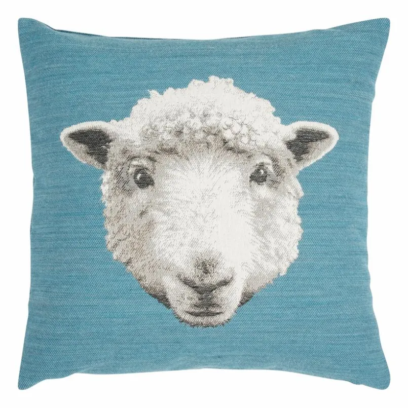 Dekokissen|Dekokissen & -Bezüge|pad Kissen Moo - Schaf 45 x 45 cm Blau