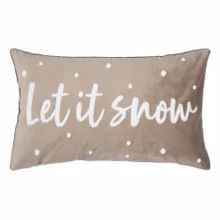 Dekokissen|Dekokissen & -Bezüge|pad Kissen Snow 30 x 50 cm Taupe